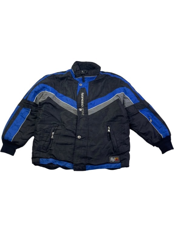 UNGAVA GIACCA RACING SPORTSWEAR NERA BLU UNISEX PRE OWNED L