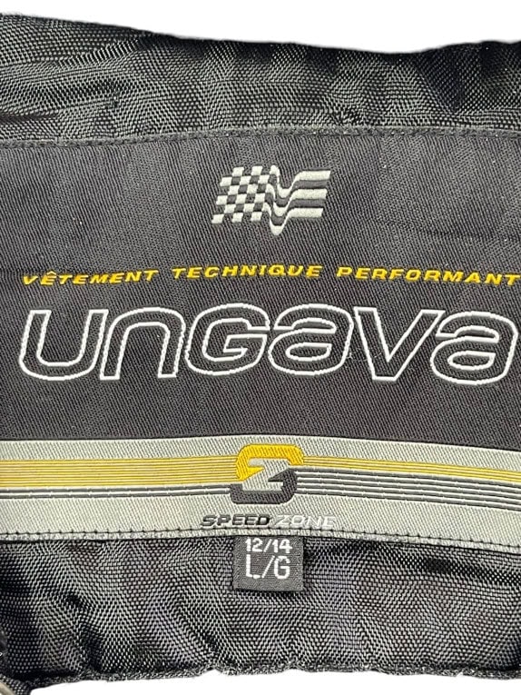 UNGAVA GIACCA RACING SPORTSWEAR NERA BLU UNISEX PRE OWNED L