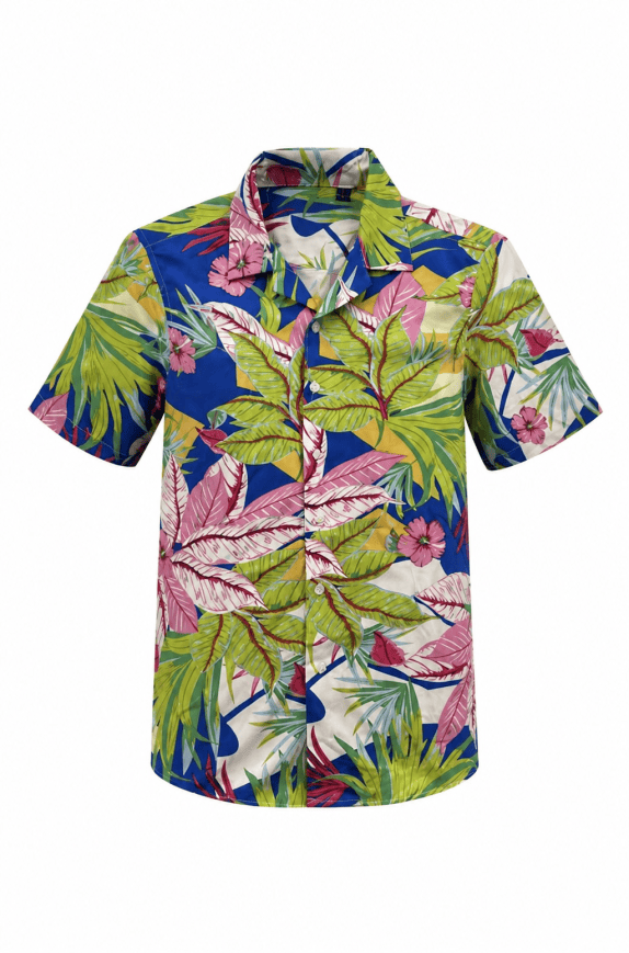 UNIQLO ΑΝΘΙΣΜΕΝΟ ΠΟΥΚΑΜΙΣΟ TROPICAL MULTICOLOR ΑΝΔΡΙΚΟ PRE OWNED S