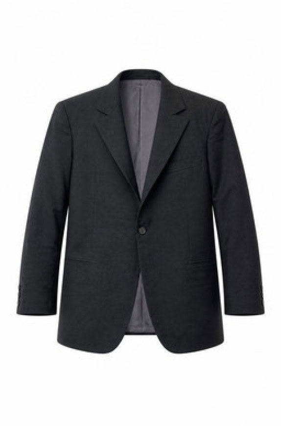 70S VINTAGE  BLAZER MINIMAL NERO UOMO PRE OWNED M