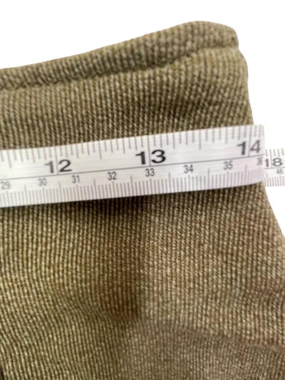 United Colors of Benetton Khaki Wool Midi Skirt Women’s Size S