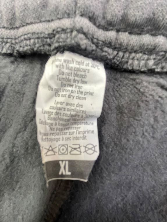 Unknown Brand Pantaloni tuta casual senza logo neri da uomo XL