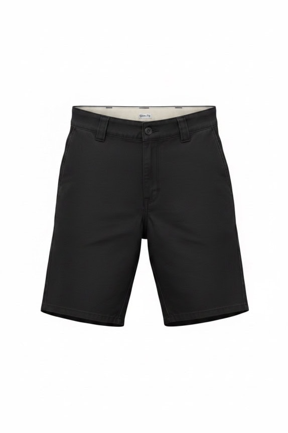 UNKNOWN BRAND ΒΕΡΜΟΥΔΑ CHINO MINIMAL ΜΑΥΡΟ ΑΝΤΡΙΚΟ PRE OWNED M