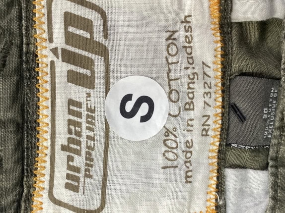 URBAN OUTFITTERS CARGO SHORTS CAMO OLIVA UOMO PRE OWNED S