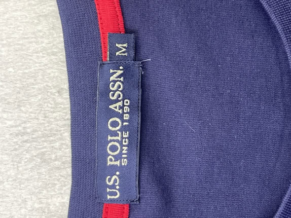 US POLO ASSN GRAPHIC TEE COLOR BLOCK NAVY RED ΑΝΔΡΙΚΟ PRE OWNED M