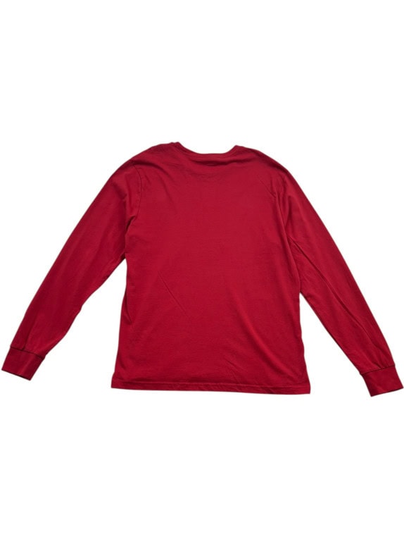 US POLO ASSN LONG SLEEVE T SHIRT MINIMAL RED MEN PRE OWNED M