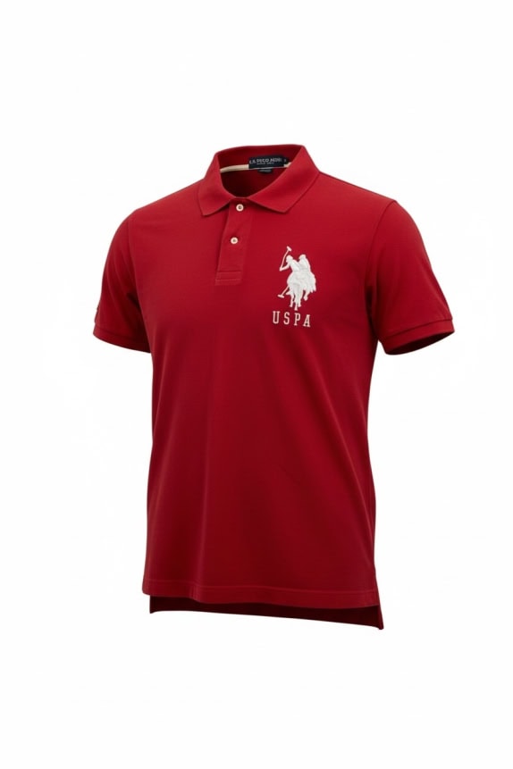U.S. POLO ASSN. ΜΠΛΟΥΖΑ POLO CLASSIC ΛΟΓΟΤΥΠΟ ΚΟΚΚΙΝΟ ΑΝΔΡΙΚΟ M