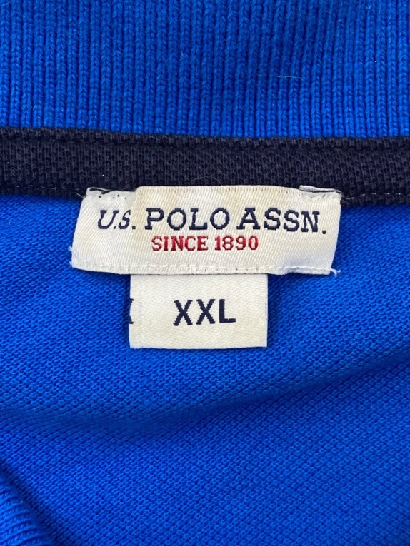 US POLO ASSN ΜΠΛΟΥΖΑ POLO ΚΛΑΣΙΚΗ ΡΟΥΑ ΜΠΛΕ ΑΝΤΡΙΚΟ PRE OWNED XXL
