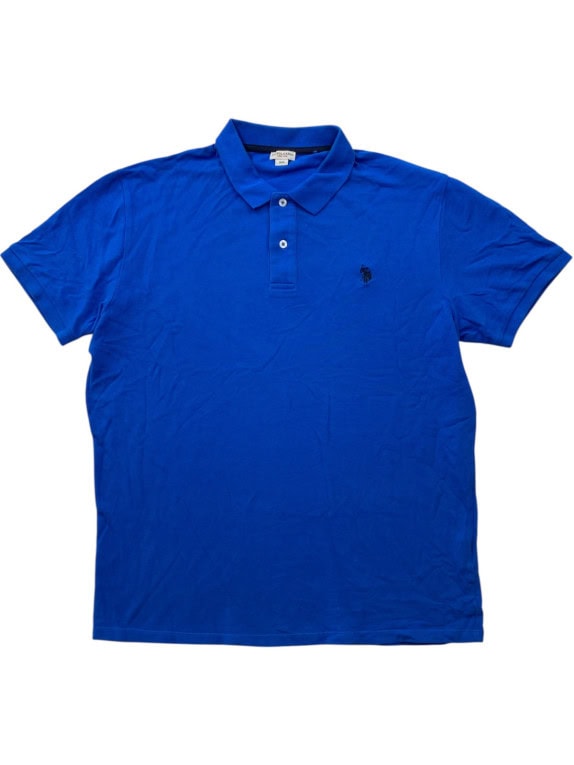 US POLO ASSN ΜΠΛΟΥΖΑ POLO ΚΛΑΣΙΚΗ ΡΟΥΑ ΜΠΛΕ ΑΝΤΡΙΚΟ PRE OWNED XXL