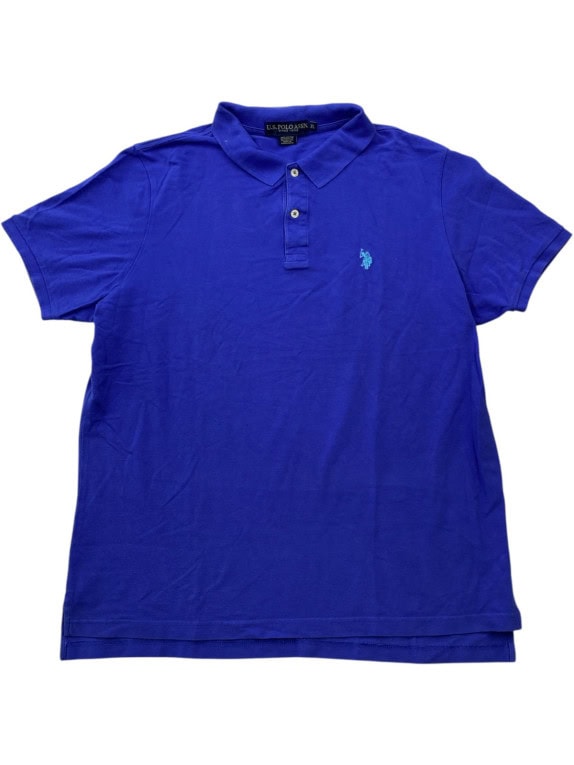 US POLO ASSN ΜΠΛΟΥΖΑ POLO ΚΛΑΣΙΚΗ ROYAL BLUE ΑΝΤΡΙΚΟ PRE OWNED XL