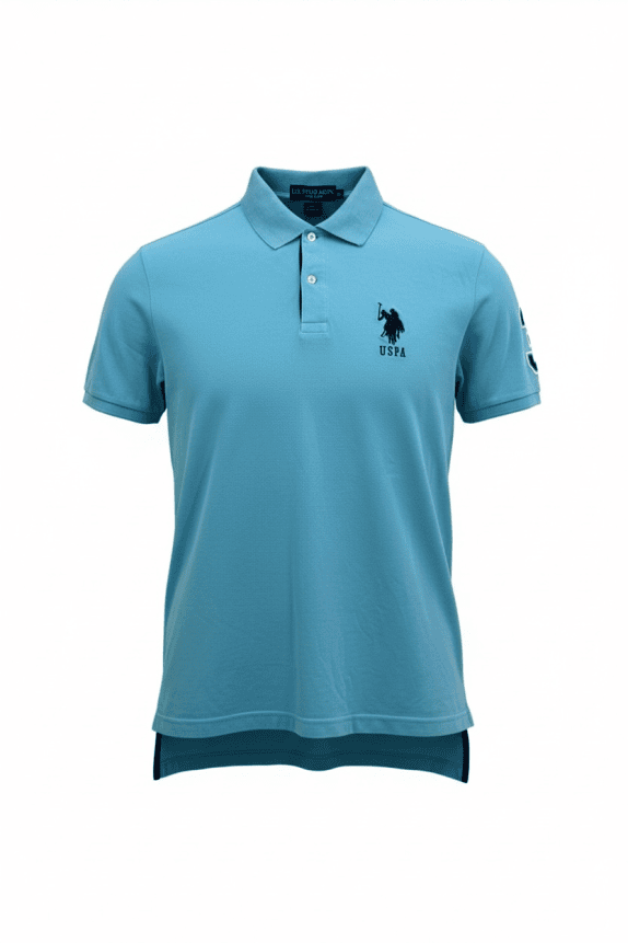 U.S. POLO ASSN. POLO CON LOGO AZZURRO CHIARO UNISEX XL