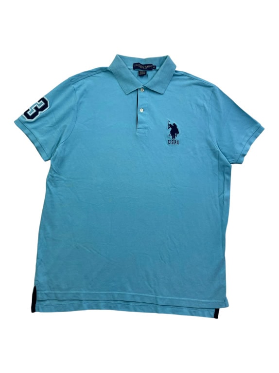 U.S. POLO ASSN. ΜΠΛΟΥΖΑ POLO LOGO ΣΙΕΛ UNISEX XL