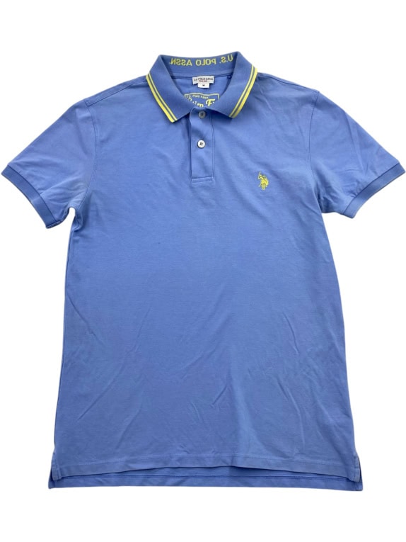 U.S. POLO ASSN. POLO SLIM FIT CON LOGO CELESTE DA UOMO M