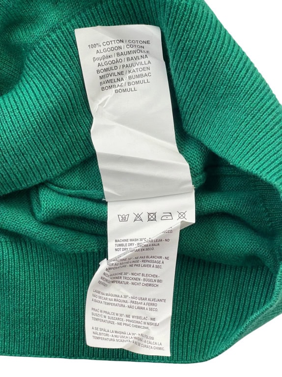 US POLO ASSN ΠΛΕΚΤΟ ΠΟΥΛΟΒΕΡ MINIMAL ΠΡΑΣΙΝΟ ΑΝΤΡΙΚΟ PRE OWNED XL