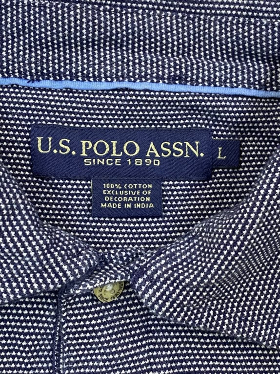US POLO ASSN POLO ΜΠΛΟΥΖΑ ΚΛΑΣΙΚΗ NAVY ΑΝΤΡΙΚΟ PRE OWNED L