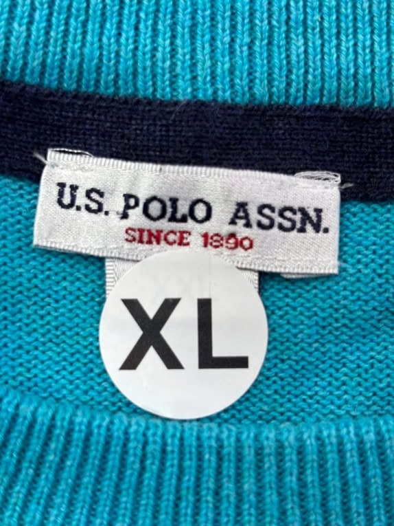 US POLO ASSN ΠΟΥΛΟΒΕΡ MINIMAL ΤΙΡΚΟΥΑΖ ΑΝΤΡΙΚΟ PRE OWNED XL