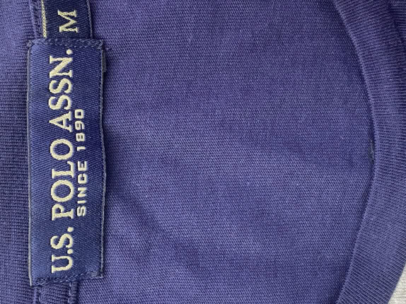 U.S. POLO ASSN T SHIRT GRAPHIC BLUE MEN PRE OWNED M