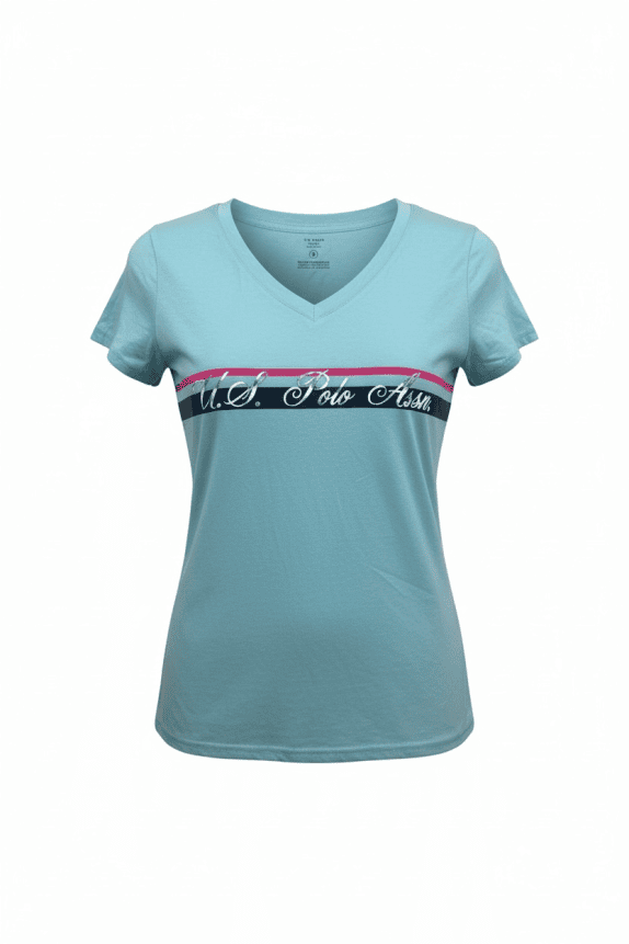 U.S. Polo Assn. T-Shirt Logo Γαλάζιο Γυναικείο S