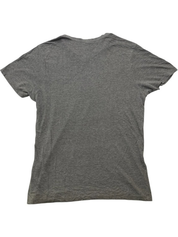 US POLO ASSN V NECK T SHIRT MINIMAL ΓΚΡΙ ΑΝΤΡΙΚΟ PRE OWNED L