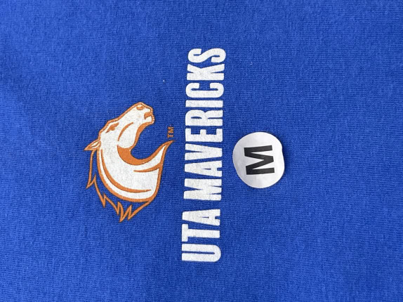 UTA MAVERICKS GRAPHIC TEE ROYAL BLUE UNISEX PRE OWNED M