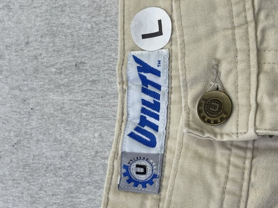 UTILITY BERMUDA CARGO MINIMAL BEIGE UOMO PRE OWNED L