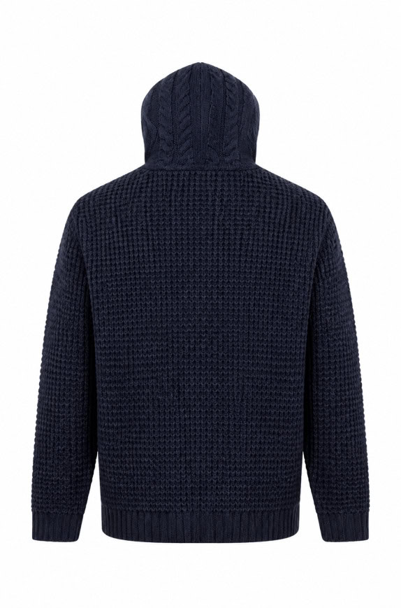 Y2K VAGO CARDIGAN BOXY NAVY ΑΝΤΡΙΚΟ PRE OWNED L