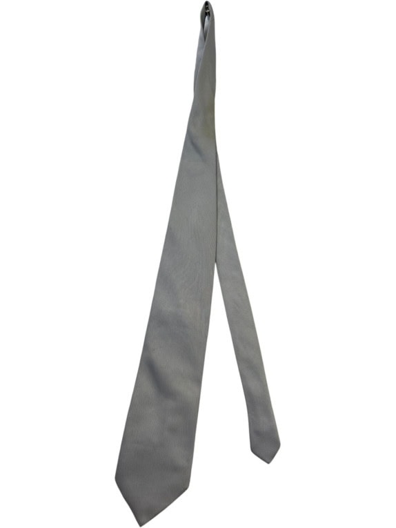 VALENTINO CRAVATTE ΓΡΑΒΑΤΑ MINIMAL ΓΚΡΙ ΑΝΤΡΙΚΗ PRE OWNED