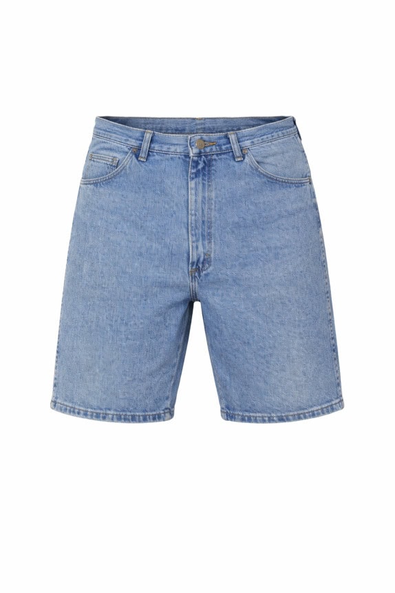 WRANGLER BERMUDA SHORTS WASHED BLUE UOMO PRE OWNED L