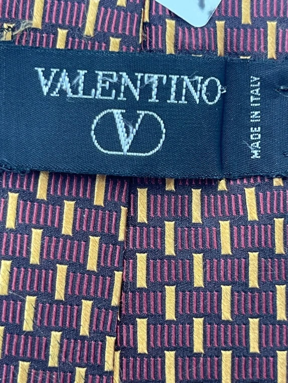 VALENTINO ΓΡΑΒΑΤΑ ΚΛΑΣΙΚΗ ΜΠΟΡΝΤΟ ΑΝΤΡΙΚΟ PRE OWNED
