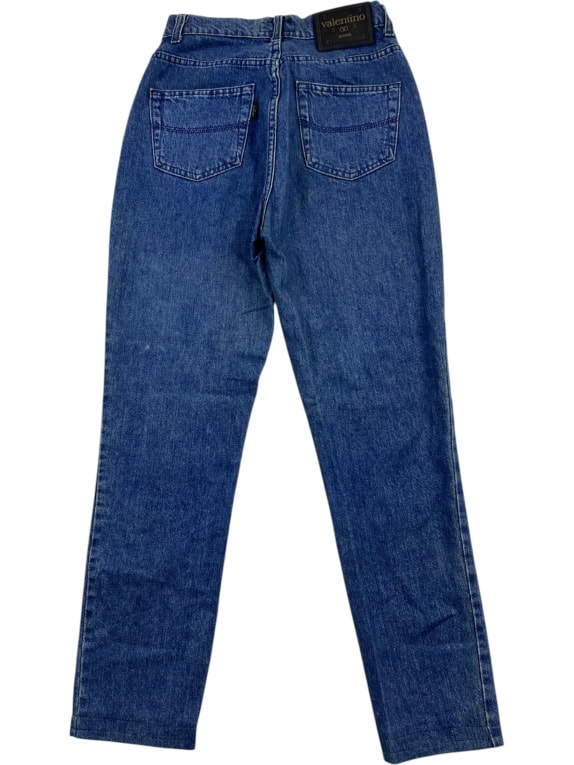 VALENTINO JEANS ΠΑΝΤΕΛΟΝΙ VINTAGE ΛΟΓΟΤΥΠΟ ΜΠΛΕ ΓΥΝΑΙΚΕΙΟ XS