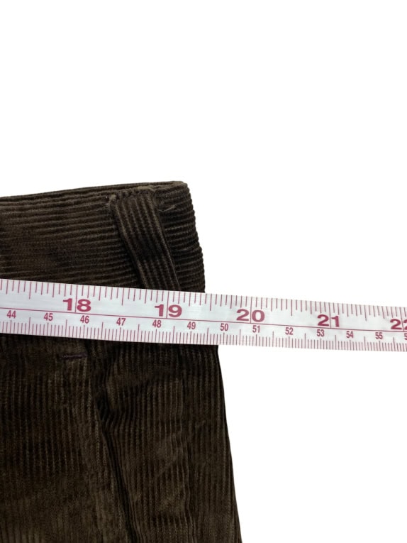 VALENTINO PANTS VINTAGE CORDUROY BROWN MEN XL