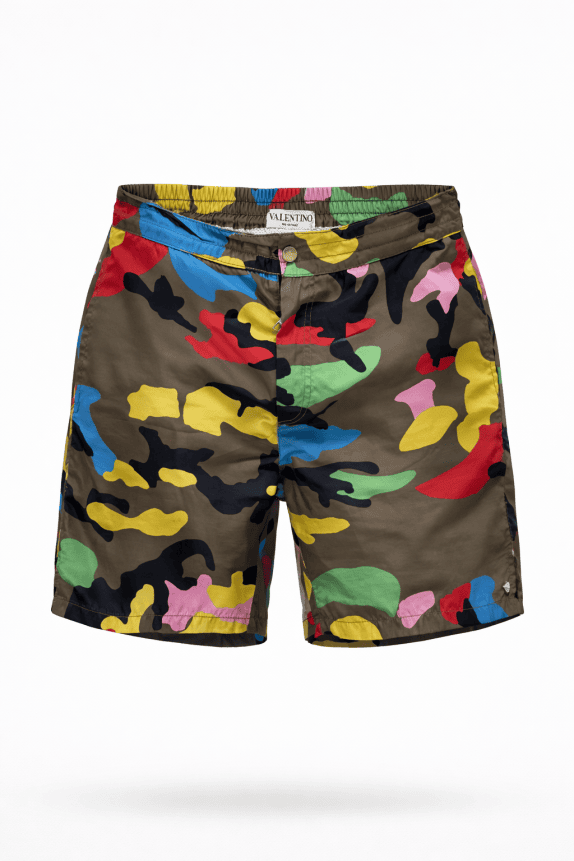 VALENTINO SWIM SHORTS GRAPHIC MULTICOLOR ΑΝΤΡΙΚΟ PRE OWNED L XL