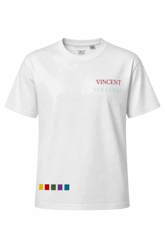 VAN GOGH T SHIRT VINTAGE OFF WHITE ΑΝΤΡΙΚΟ PRE OWNED L