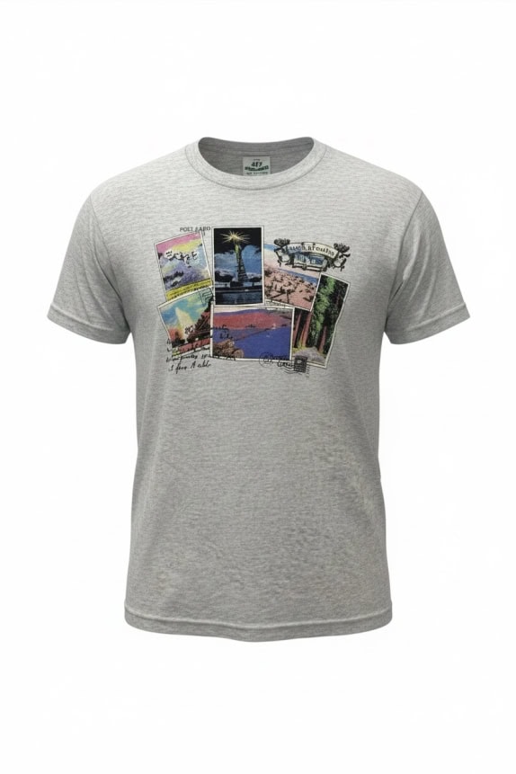 Van Heusen 417 Graphic T-Shirt Γκρι Unisex