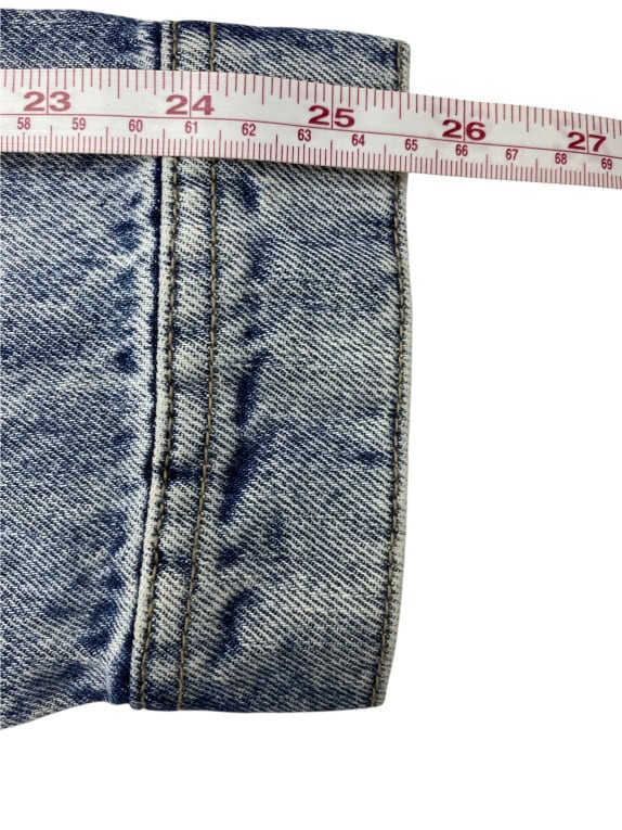 VANS Tuta intera in denim con logo vintage acid wash blu unisex 2XL