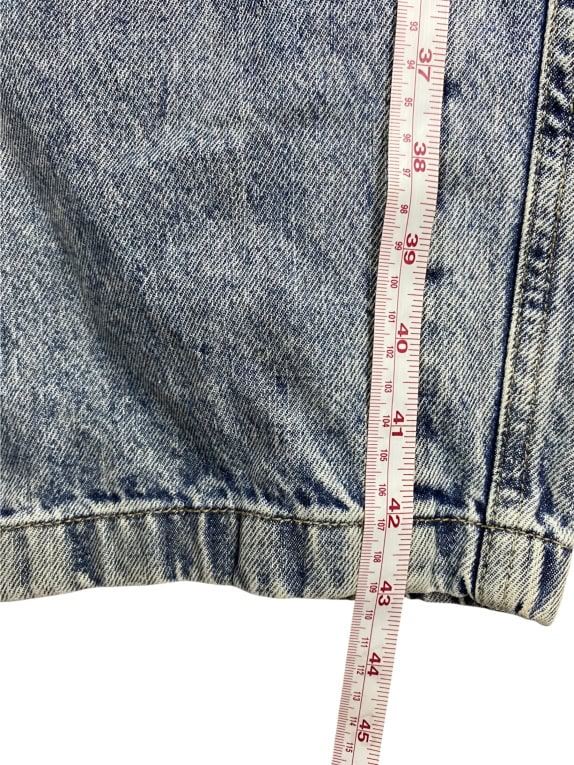 VANS Tuta intera in denim con logo vintage acid wash blu unisex 2XL