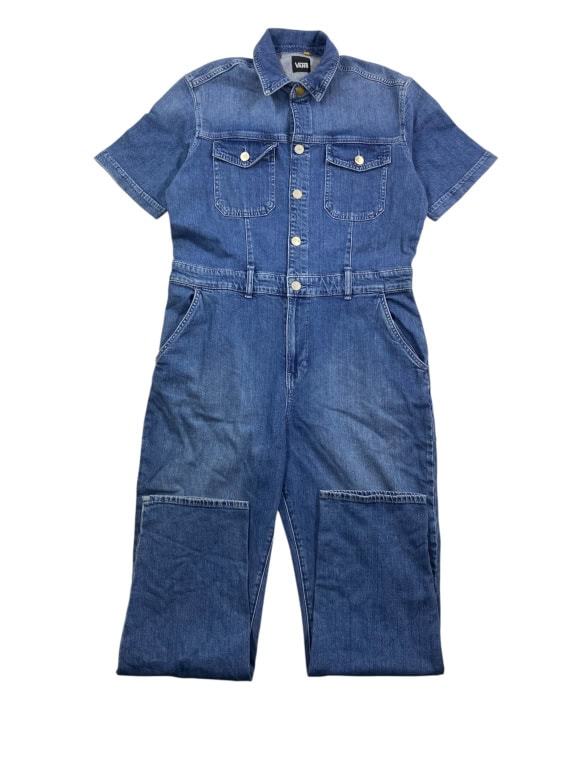 VANS Denim Jumpsuit Vintage Logo Blue Unisex L