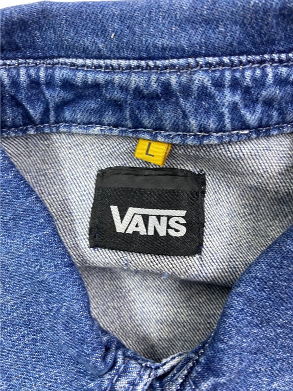 VANS Denim Ολόσωμη Φόρμα Vintage Λογότυπο Μπλε Unisex L
