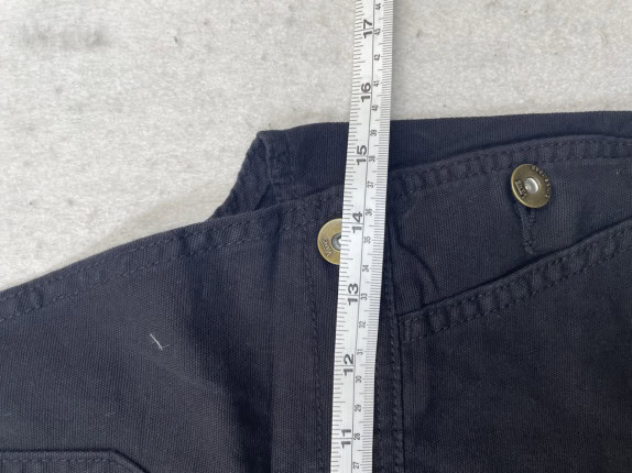 VANS DUNGAREES WORKWEAR NERO UNISEX PRE OWNED XS