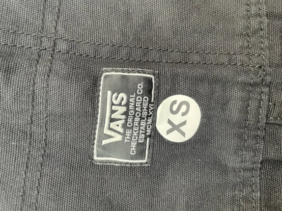 VANS DUNGAREES WORKWEAR NERO UNISEX PRE OWNED XS