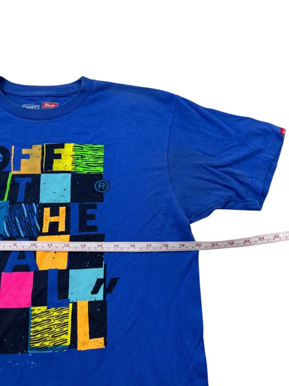 VANS GRAPHIC TEE STREETWEAR BLUE ΑΝΤΡΙΚΟ PRE OWNED L