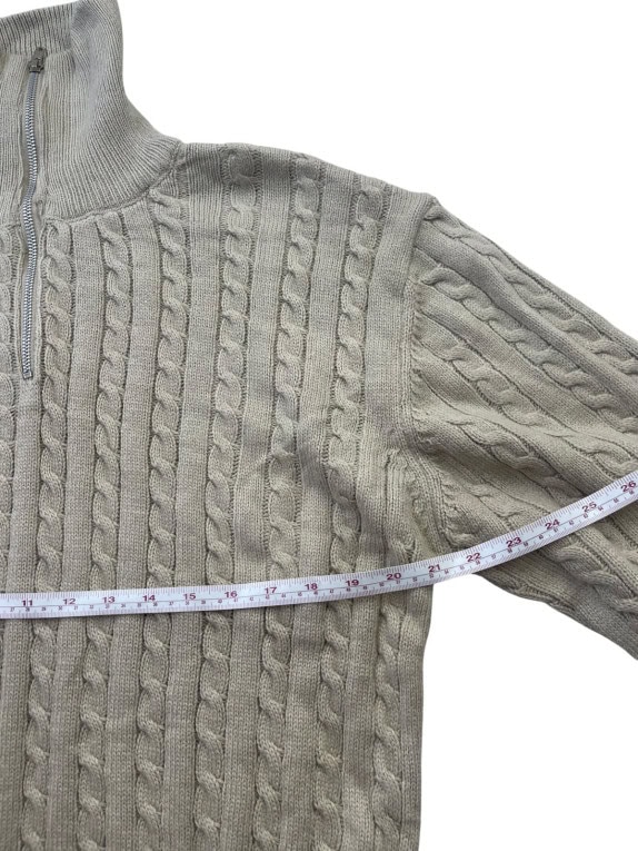 VANS MAGLIONE HALF ZIP CLASSIC BEIGE DONNA PRE OWNED M