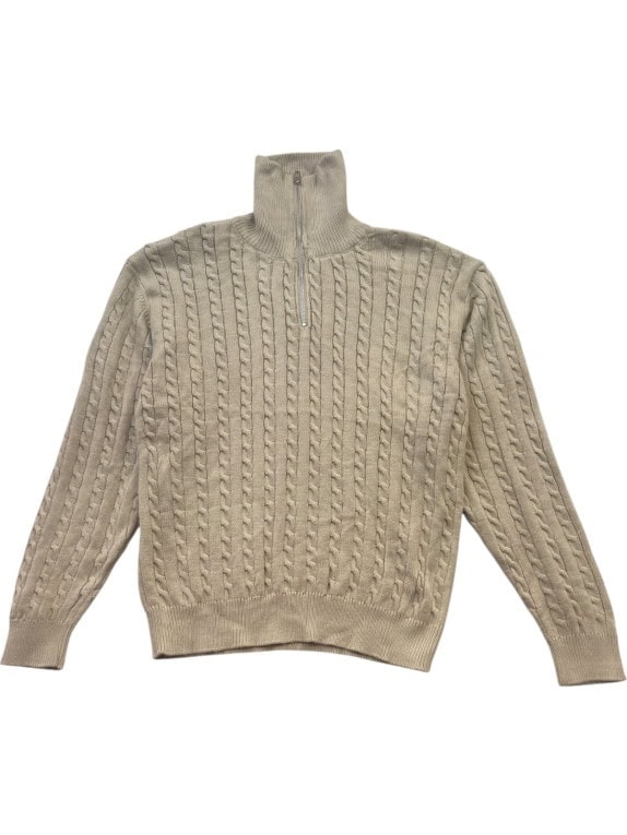 VANS MAGLIONE HALF ZIP CLASSIC BEIGE DONNA PRE OWNED M