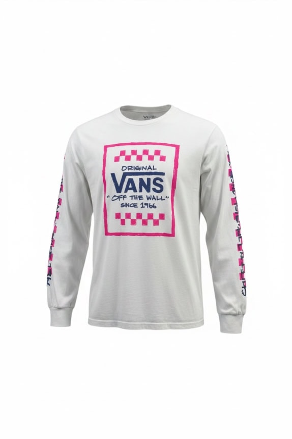 Vans Maglia a maniche lunghe Big Logo Bianca Unisex S