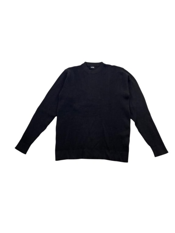 Vans Μπλούζα Vintage Πλεκτή Waffle Knit Μαύρη Ανδρική L