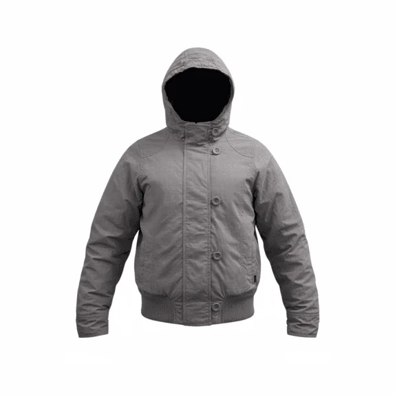 VANS Μπουφάν Jacket CASUAL Λογότυπο Γκρι Γυναικείο M