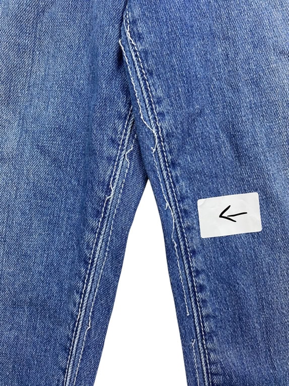 Vans Tuta intera / Jumpsuit in denim casual con logo blu da donna L