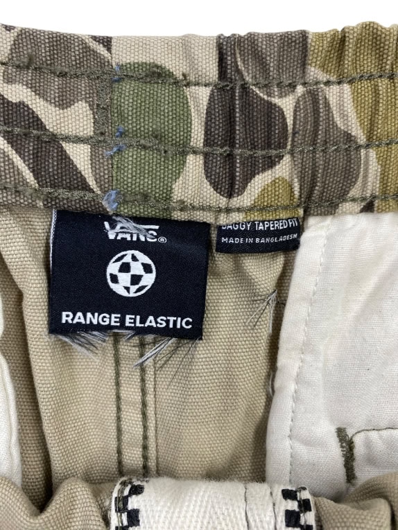 VANS PANTS CARGO RANGE ELASTIC CAMO GREEN/BROWN MEN'S L