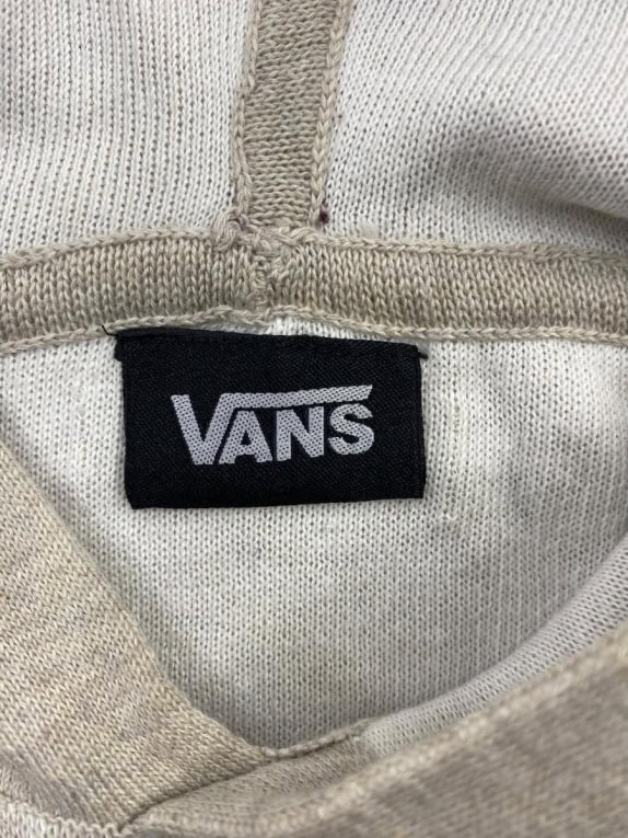 VANS Πλεκτή Μπλούζα με Κουκούλα Minimal Λογότυπο Γκρι Ανδρικό L