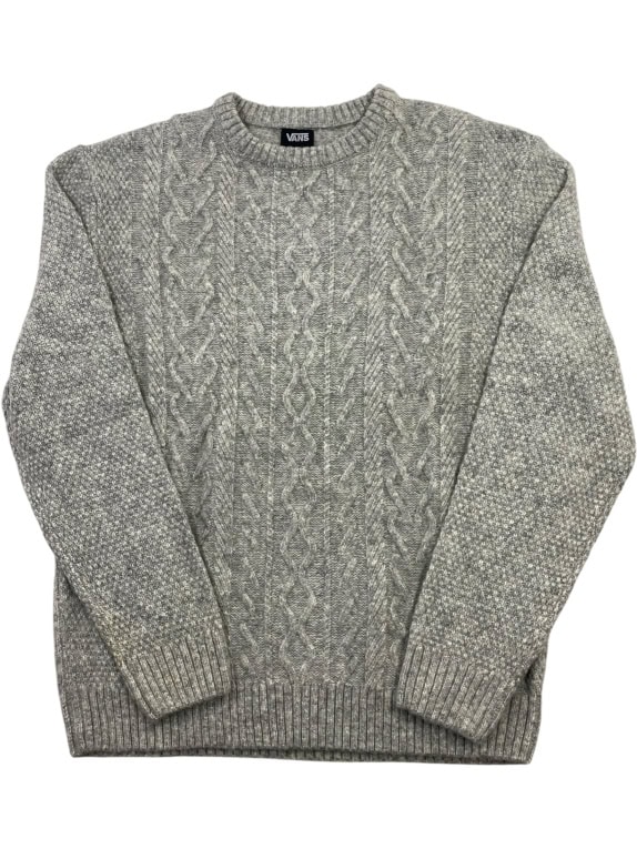 Vans Πλεκτό Πουλόβερ Cable Knit Γκρι Ανδρικό L